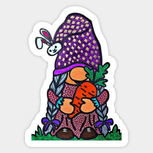 Cute Girl Gnome Sticker